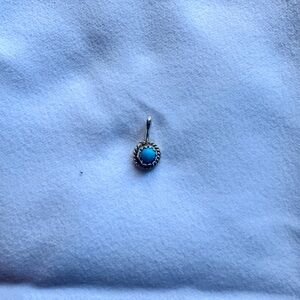 Elegant Sterling Silver Turquoise Pendant